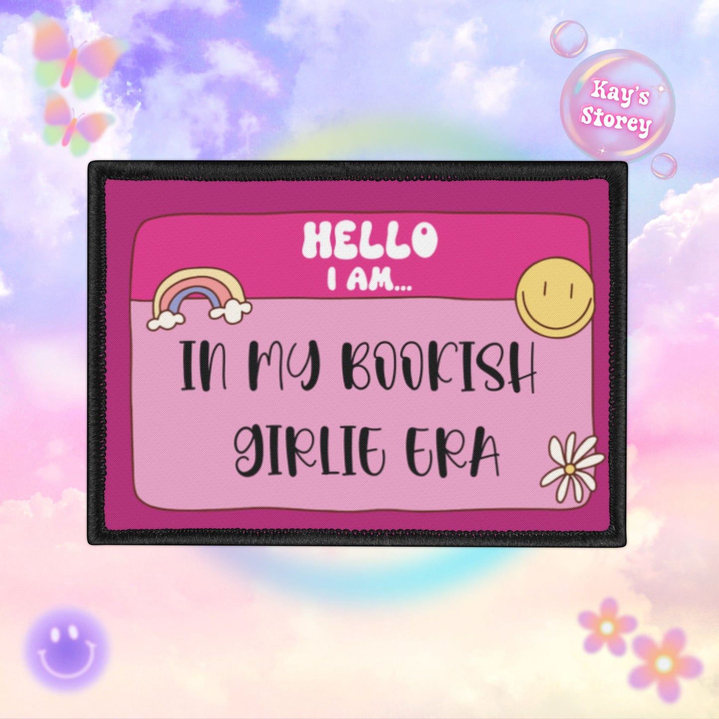 Bookish Girlie Era Iron-On Patch