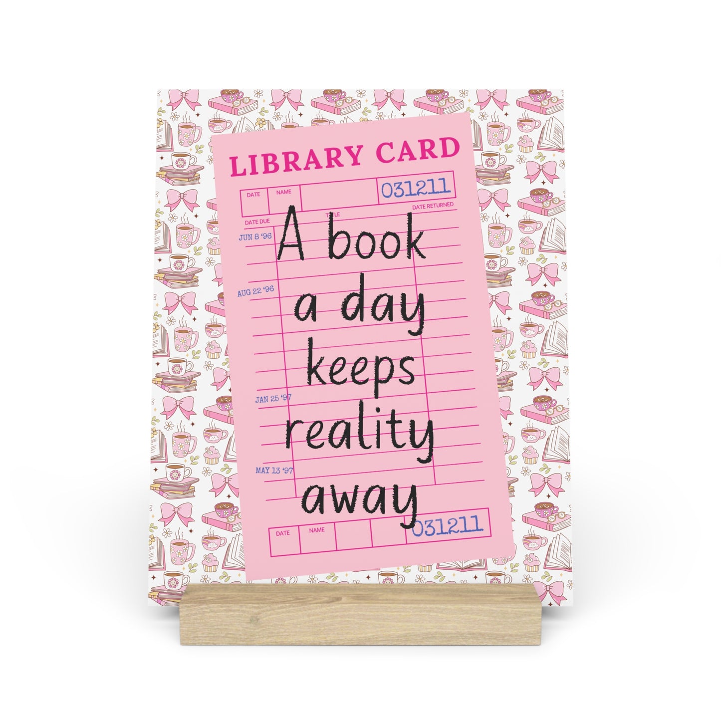 A Book A Day Bookshelf Decor with Stand