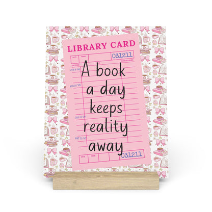 A Book A Day Bookshelf Decor with Stand