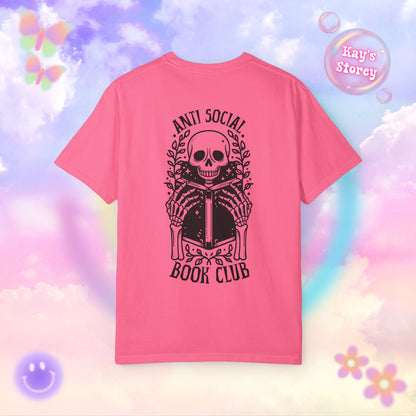Skeleton Anti Social Comfort Colors T-Shirt