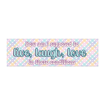 Live, Laugh, Love Car Magnet