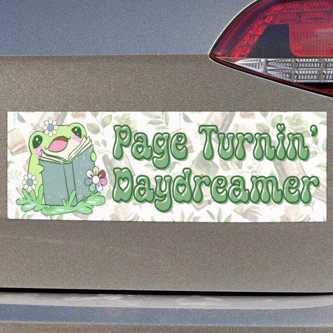 Page Turnin' Daydreamer Car Magnet